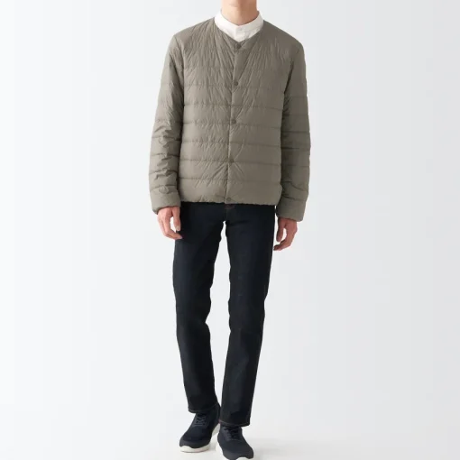 Online Men's Recycled Nylon Lightweight Collarless Down Jacket Lightweight Down Jackets & Vests