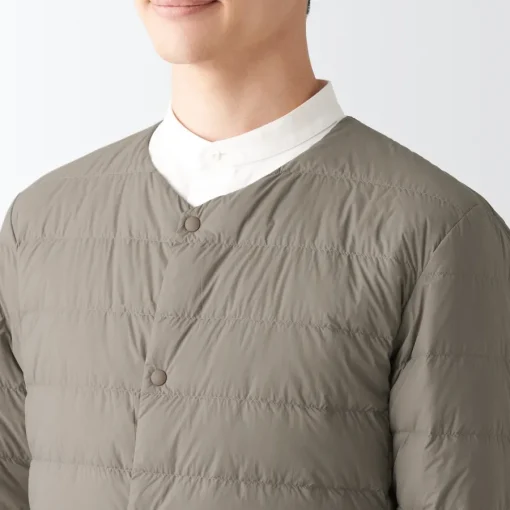 Online Men's Recycled Nylon Lightweight Collarless Down Jacket Lightweight Down Jackets & Vests