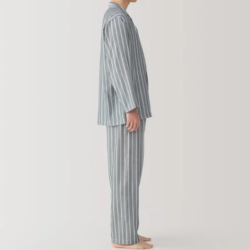 Clearance Men's Side Seamless Double Gauze Pajamas Pajamas & Loungewear|Loungewear