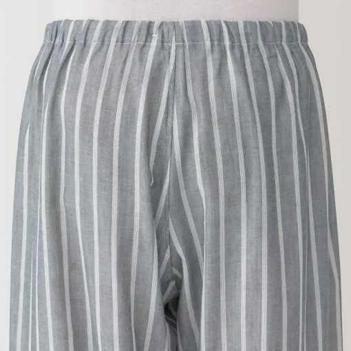 Clearance Men's Side Seamless Double Gauze Pajamas Pajamas & Loungewear|Loungewear