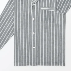 Clearance Men's Side Seamless Double Gauze Pajamas Pajamas & Loungewear|Loungewear