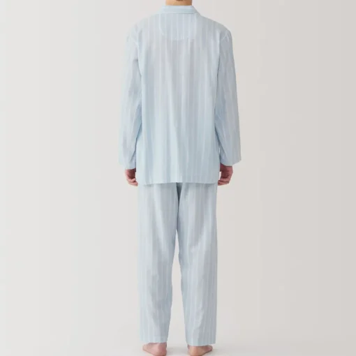 Clearance Men's Side Seamless Double Gauze Pajamas Pajamas & Loungewear|Loungewear