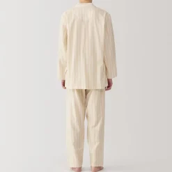 Clearance Men's Side Seamless Double Gauze Pajamas Pajamas & Loungewear|Loungewear