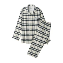 Discount Men's Side Seamless Flannel Pajamas Pajamas & Loungewear|Loungewear