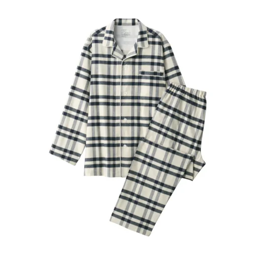 Discount Men's Side Seamless Flannel Pajamas Pajamas & Loungewear|Loungewear