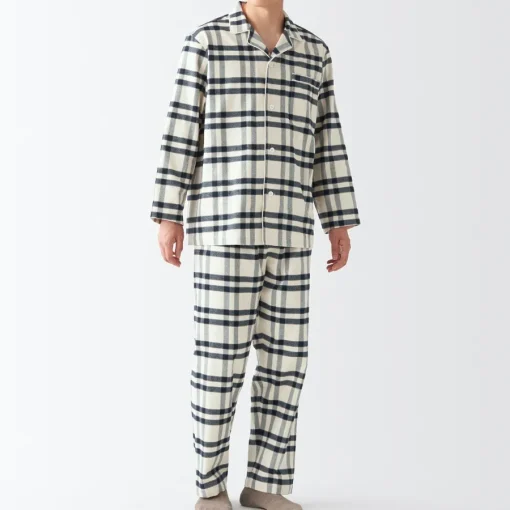 Discount Men's Side Seamless Flannel Pajamas Pajamas & Loungewear|Loungewear