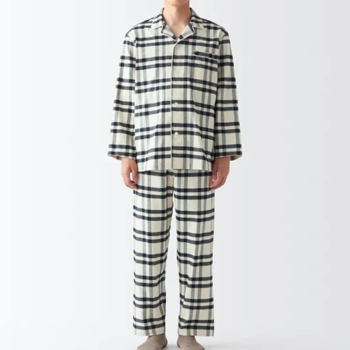 Discount Men's Side Seamless Flannel Pajamas Pajamas & Loungewear|Loungewear