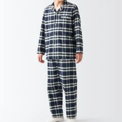 Discount Men's Side Seamless Flannel Pajamas Pajamas & Loungewear|Loungewear