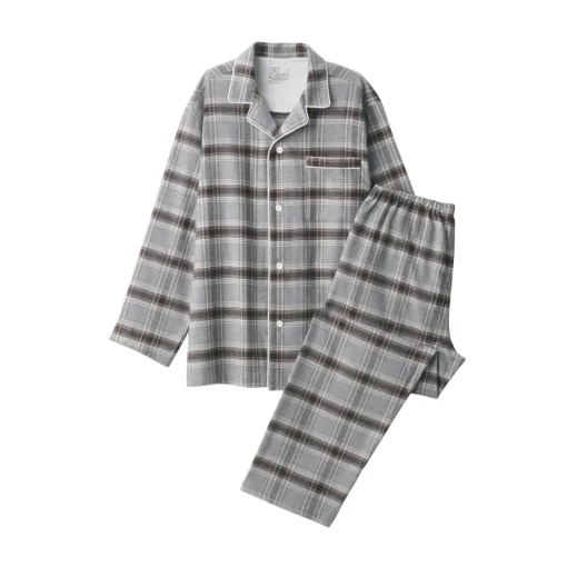 Discount Men's Side Seamless Flannel Pajamas Pajamas & Loungewear|Loungewear