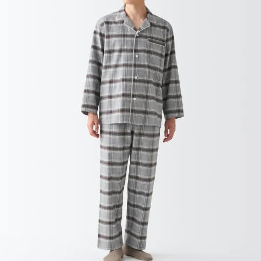 Discount Men's Side Seamless Flannel Pajamas Pajamas & Loungewear|Loungewear