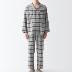Discount Men's Side Seamless Flannel Pajamas Pajamas & Loungewear|Loungewear