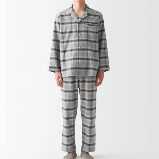Discount Men's Side Seamless Flannel Pajamas Pajamas & Loungewear|Loungewear