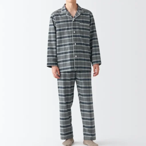 Discount Men's Side Seamless Flannel Pajamas Pajamas & Loungewear|Loungewear