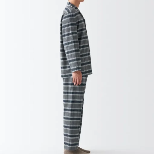 Discount Men's Side Seamless Flannel Pajamas Pajamas & Loungewear|Loungewear