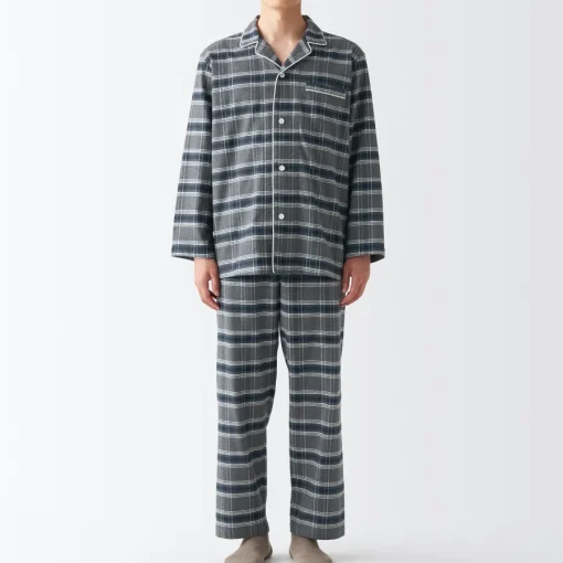 Discount Men's Side Seamless Flannel Pajamas Pajamas & Loungewear|Loungewear