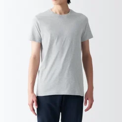 Clearance Men's Side Seamless Jersey Crew Neck Short Sleeve T-Shirt Underwear & Undershirts