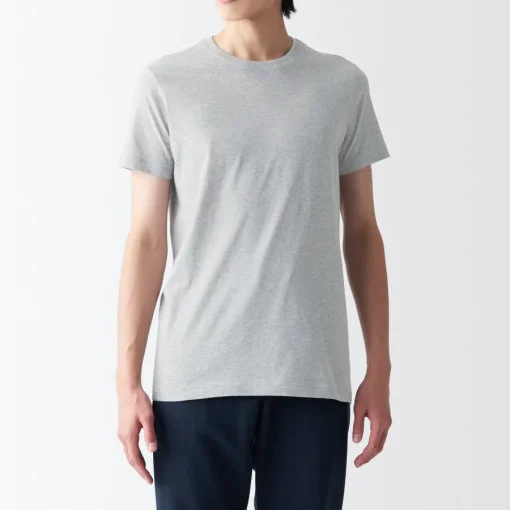 Clearance Men's Side Seamless Jersey Crew Neck Short Sleeve T-Shirt Underwear & Undershirts