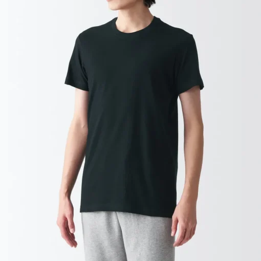 Clearance Men's Side Seamless Jersey Crew Neck Short Sleeve T-Shirt Underwear & Undershirts