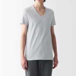 Discount Men's Side Seamless Jersey V-Neck Short Sleeve T-Shirt Underwear & Undershirts