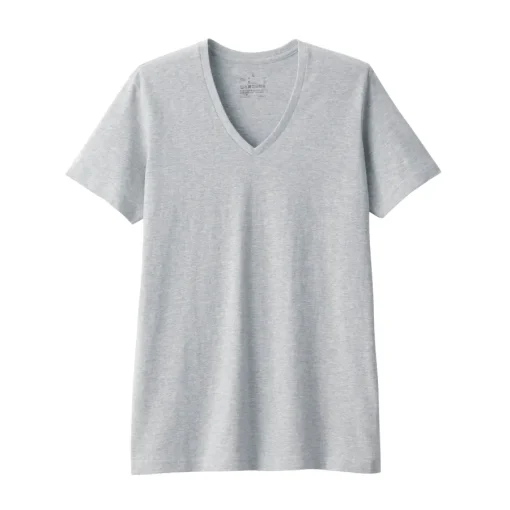 Discount Men's Side Seamless Jersey V-Neck Short Sleeve T-Shirt Underwear & Undershirts