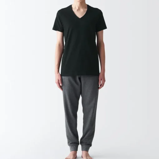 Discount Men's Side Seamless Jersey V-Neck Short Sleeve T-Shirt Underwear & Undershirts