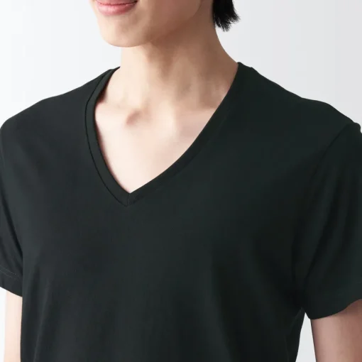 Discount Men's Side Seamless Jersey V-Neck Short Sleeve T-Shirt Underwear & Undershirts