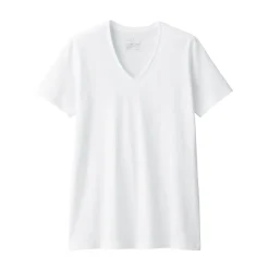 Clearance Men's Side Seamless Jersey V-Neck Short Sleeve T-Shirt Underwear & Undershirts