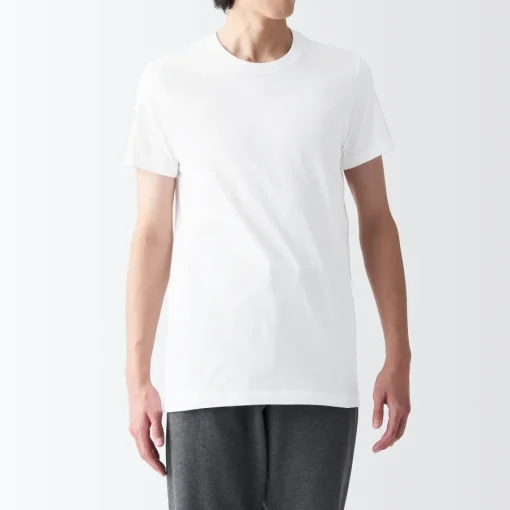 Outlet Men's Side Seamless Jersey Crew Neck Short Sleeve T-Shirt Underwear & Undershirts