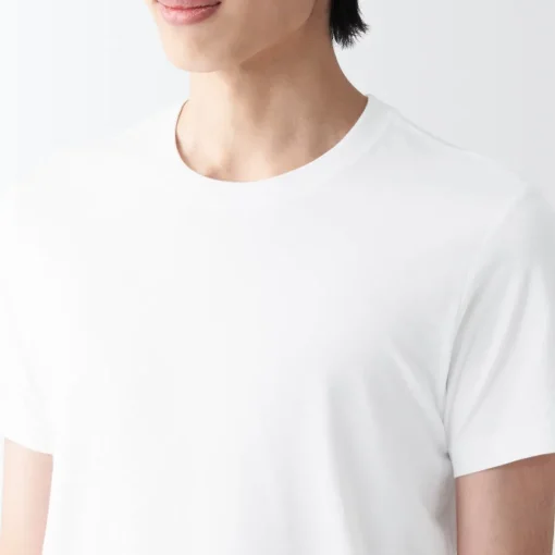 Outlet Men's Side Seamless Jersey Crew Neck Short Sleeve T-Shirt Underwear & Undershirts