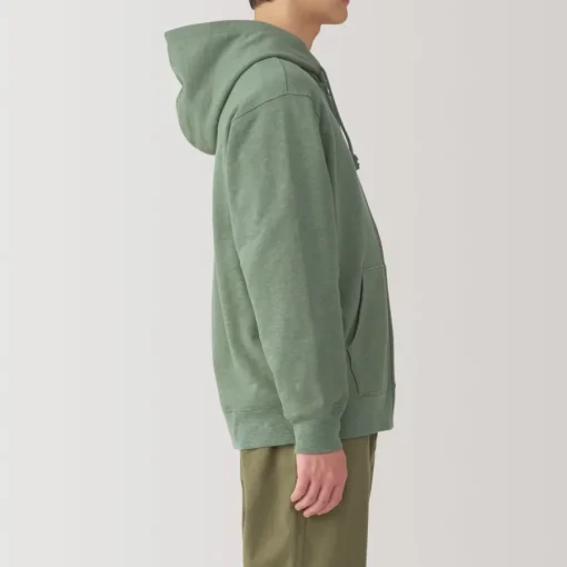 Best Men's Slub Jersey Sweat Zip Up Hoodie Hoodies & Sweatshirts