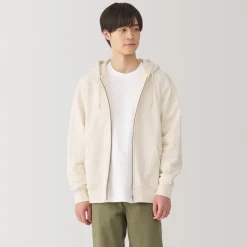 Best Men's Slub Jersey Sweat Zip Up Hoodie Hoodies & Sweatshirts