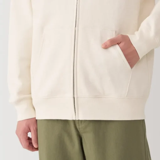 Best Men's Slub Jersey Sweat Zip Up Hoodie Hoodies & Sweatshirts
