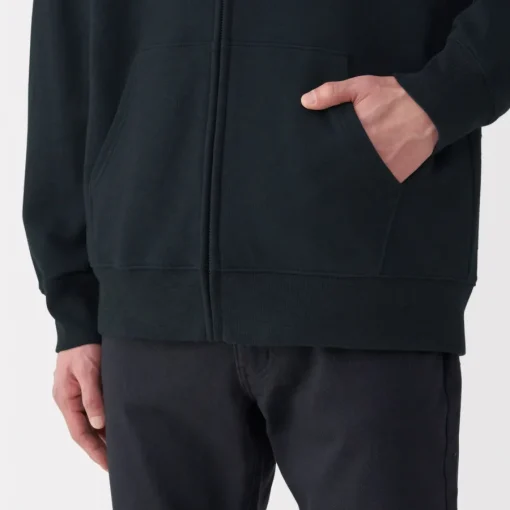 Best Men's Slub Jersey Sweat Zip Up Hoodie Hoodies & Sweatshirts