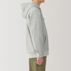 Best Men's Slub Jersey Sweat Zip Up Hoodie Hoodies & Sweatshirts