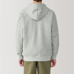 Best Men's Slub Jersey Sweat Zip Up Hoodie Hoodies & Sweatshirts