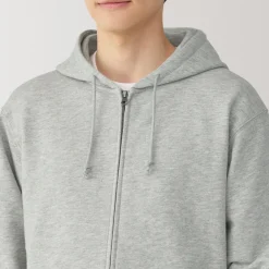 Best Men's Slub Jersey Sweat Zip Up Hoodie Hoodies & Sweatshirts