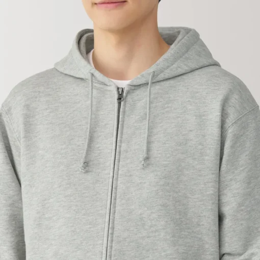 Best Men's Slub Jersey Sweat Zip Up Hoodie Hoodies & Sweatshirts