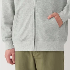 Best Men's Slub Jersey Sweat Zip Up Hoodie Hoodies & Sweatshirts