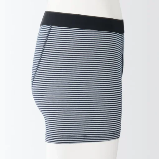 Discount Men's Smooth Front Open Striped Boxer Brief Underwear & Undershirts