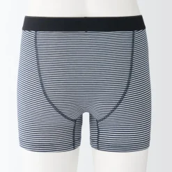 Discount Men's Smooth Front Open Striped Boxer Brief Underwear & Undershirts