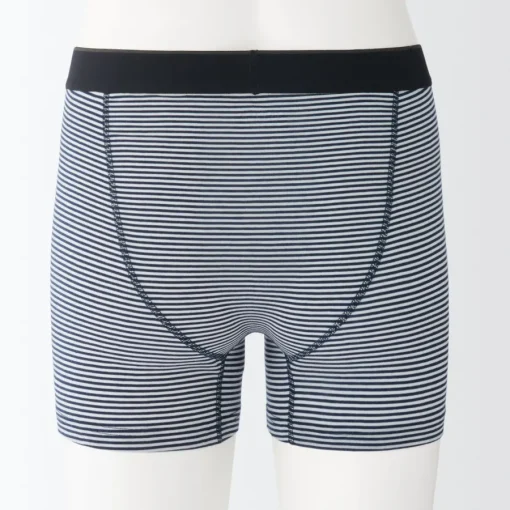 Discount Men's Smooth Front Open Striped Boxer Brief Underwear & Undershirts