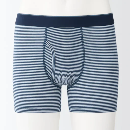 Discount Men's Smooth Front Open Striped Boxer Brief Underwear & Undershirts