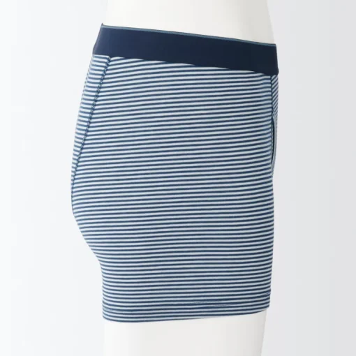 Discount Men's Smooth Front Open Striped Boxer Brief Underwear & Undershirts