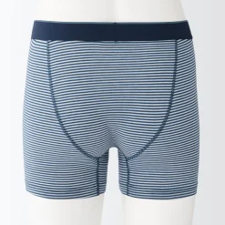 Discount Men's Smooth Front Open Striped Boxer Brief Underwear & Undershirts