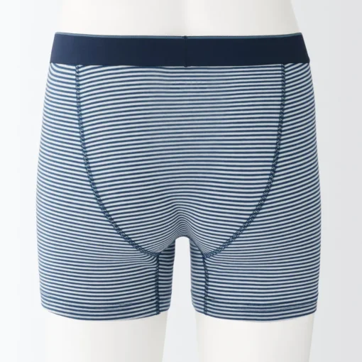Discount Men's Smooth Front Open Striped Boxer Brief Underwear & Undershirts