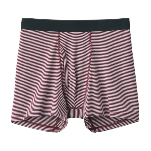 Discount Men's Smooth Front Open Striped Boxer Brief Underwear & Undershirts