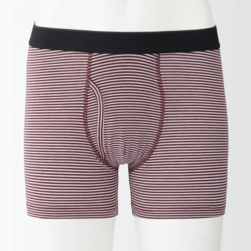 Discount Men's Smooth Front Open Striped Boxer Brief Underwear & Undershirts
