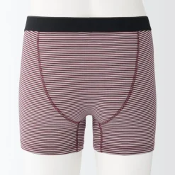 Discount Men's Smooth Front Open Striped Boxer Brief Underwear & Undershirts