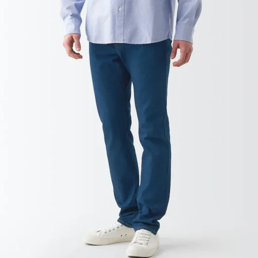 Fashion Men's Stretch Denim Slim Pants (L 30inch / 76cm) Denim