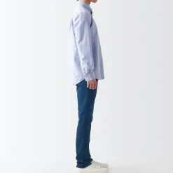 Fashion Men's Stretch Denim Slim Pants (L 30inch / 76cm) Denim